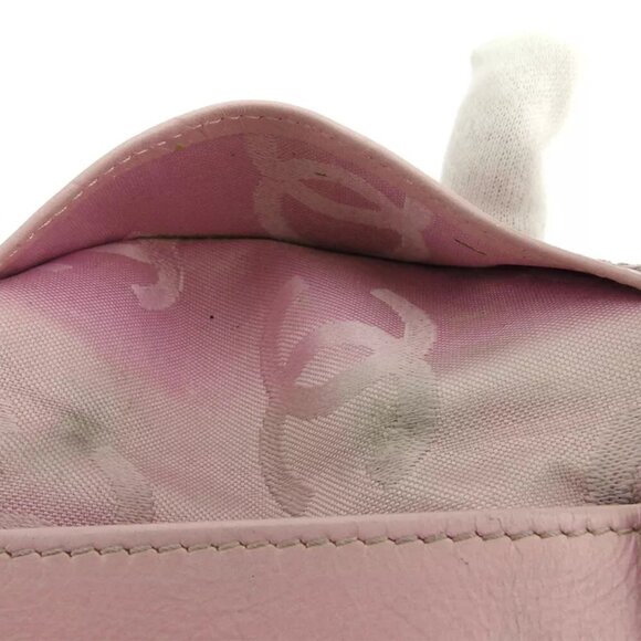 CHANEL key case Kanbonrain pink leather Authentic used Q642 - Picture 9 of 9